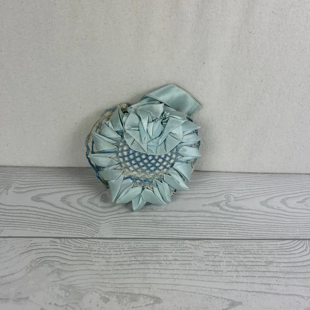 Handmade‎ Blue White Heart Sachet Scented Pincushion Decorative Small Pillow